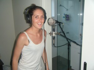 Doing vocals